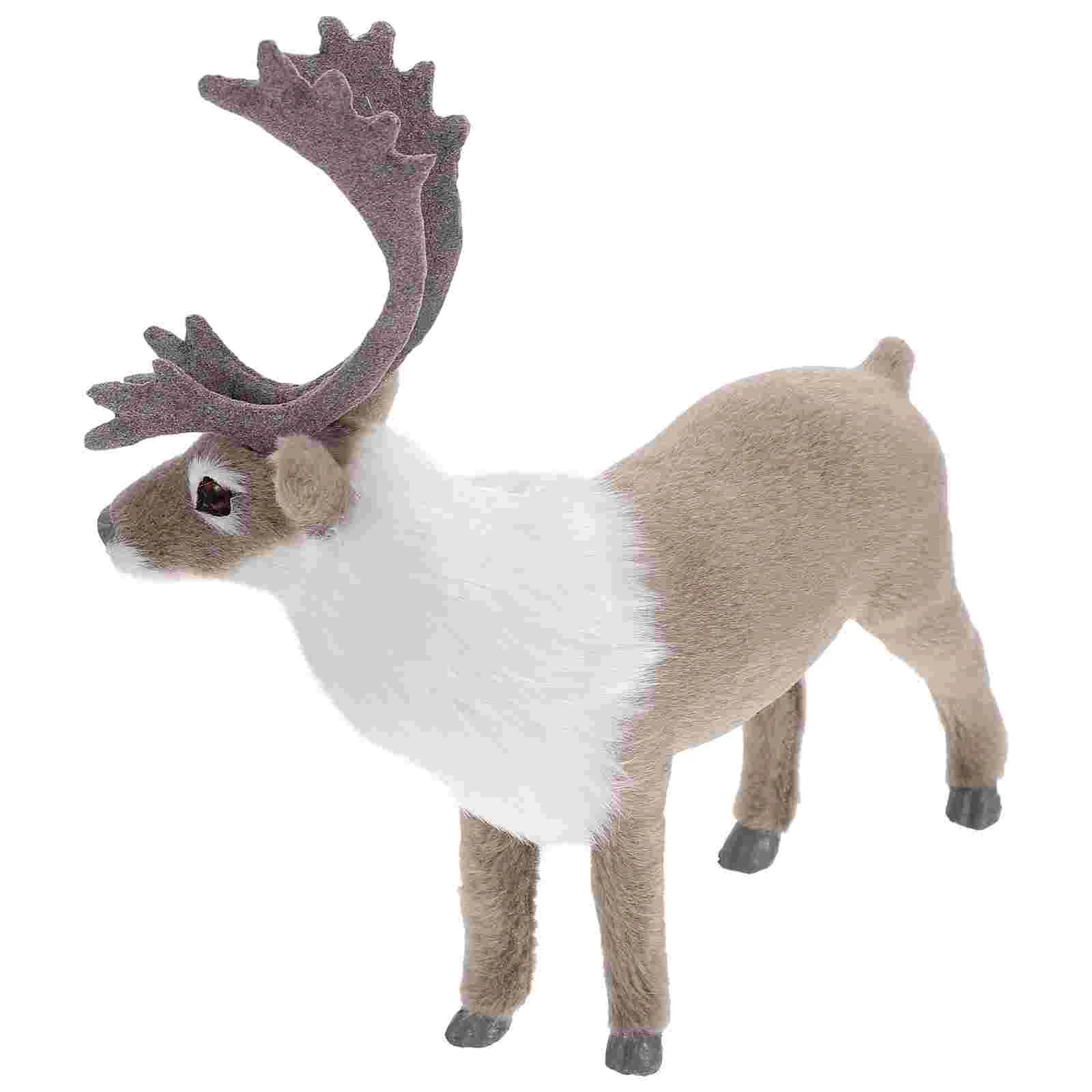 

Xmas Decorative Christmas Animal Office Desk Center Lawn Interior Table Home Desktop Kids Gift Top Sculpture Party Painted
