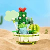 New Pokemon Building Block Pikachu Charmander Squirtle Model Toy Home Decoration Plant Potted Flower Brick Girl Toy Child Gift 4