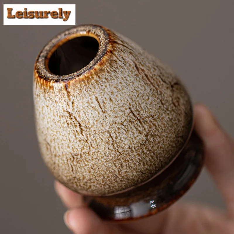 Japanese Style Charming Matcha Bowl Flowing Color Ceramic Tea Whisk Stand Set Accessories Imitation Song Dynasty Craft Supplies