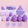 15/12/9pcs Makeup Sponge Puff Mini Finger Powder Puffs Cosmetic Foundation Sponges Triangular Powder Puffs Make Up Accessories 1