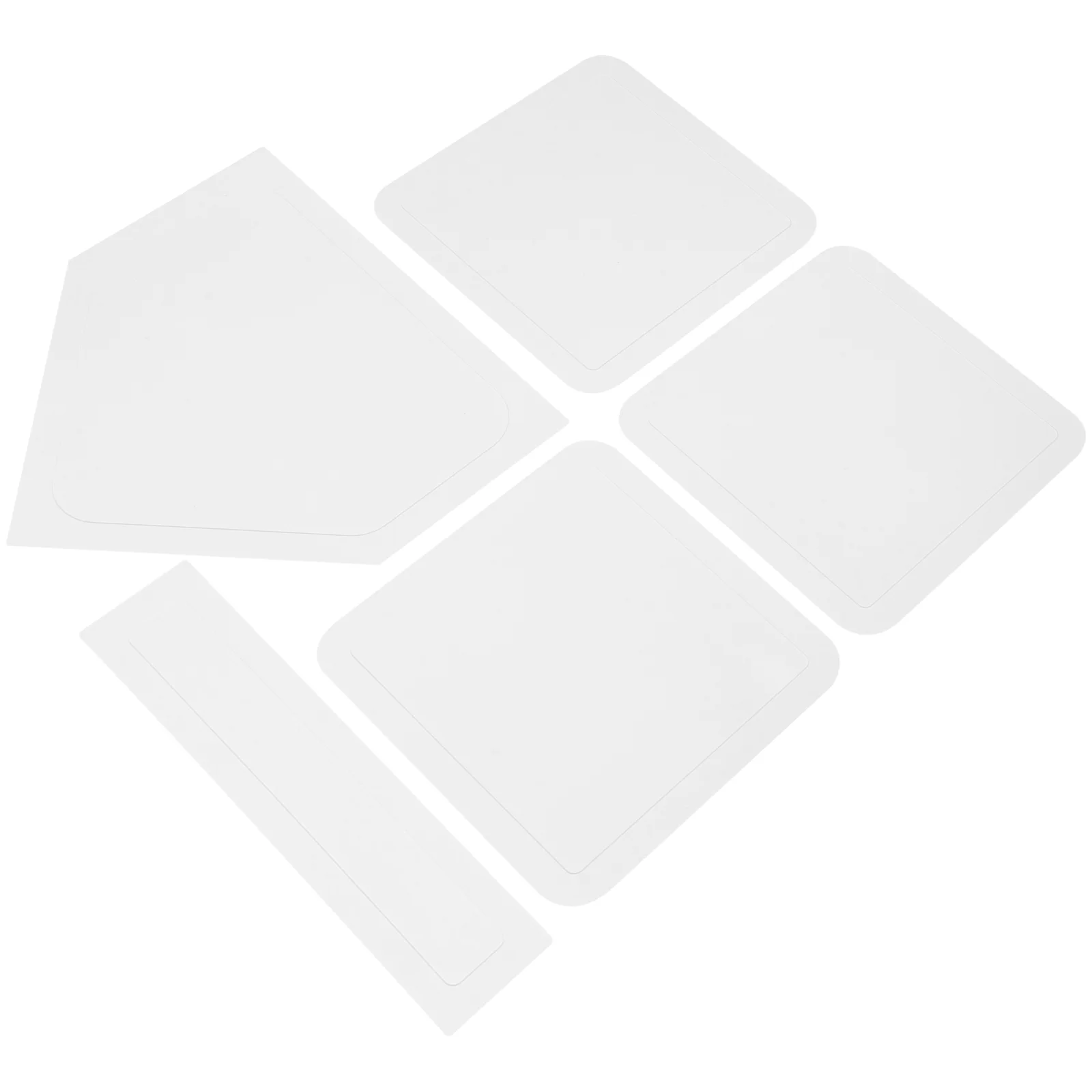 5 Pcs Rubber Waterproof Base Durable Baseball Softball Plate Non Slip Pitcher Field Bases Team Sports Baseball Accessories