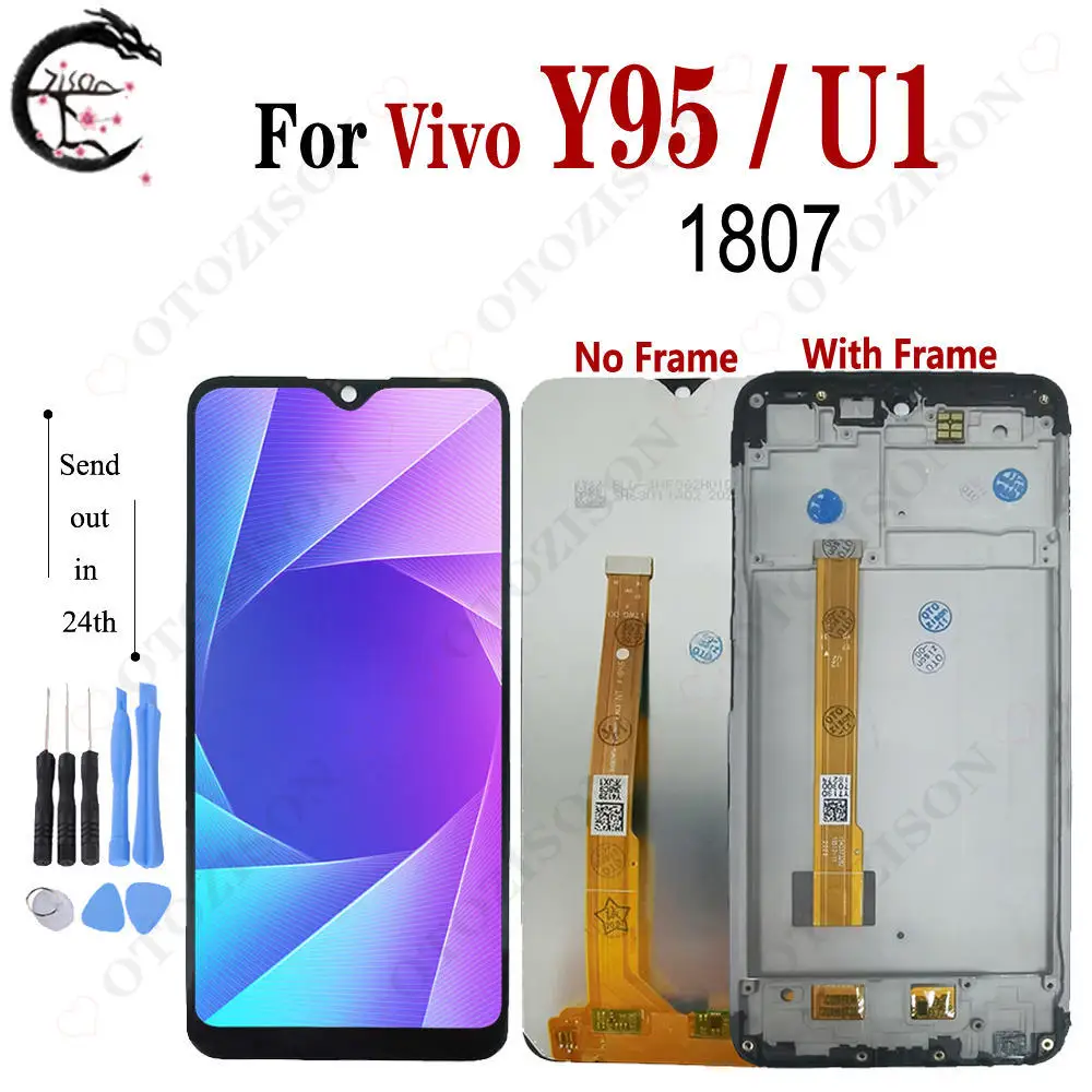 LCD With Frame For Vivo Y95 LCD U1 1807 Display Touch Screen