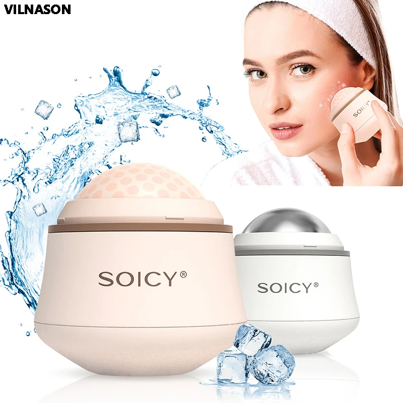 

Ледяной ролик SOICY S50 для массажа лица и шеи, холодный массажный инструмент из нержавеющей стали, ролик для лица для снятия боли и подтяжки кожи