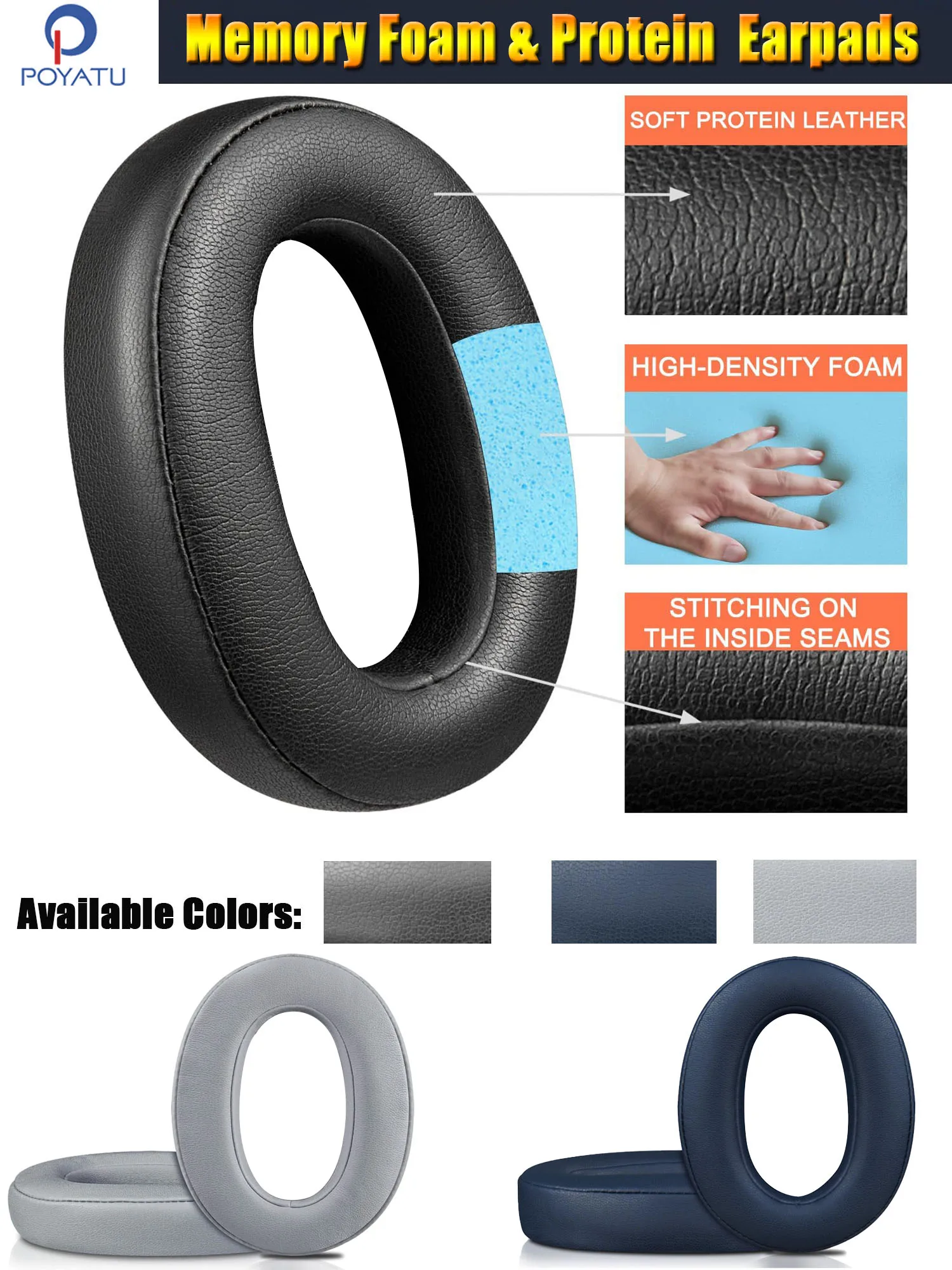 DIY Earpads for Srhythm NC45 NiceComfort 45 Replacement Ear Pads Cusion Earmuff Headband Zipper Protector Cushion Cover