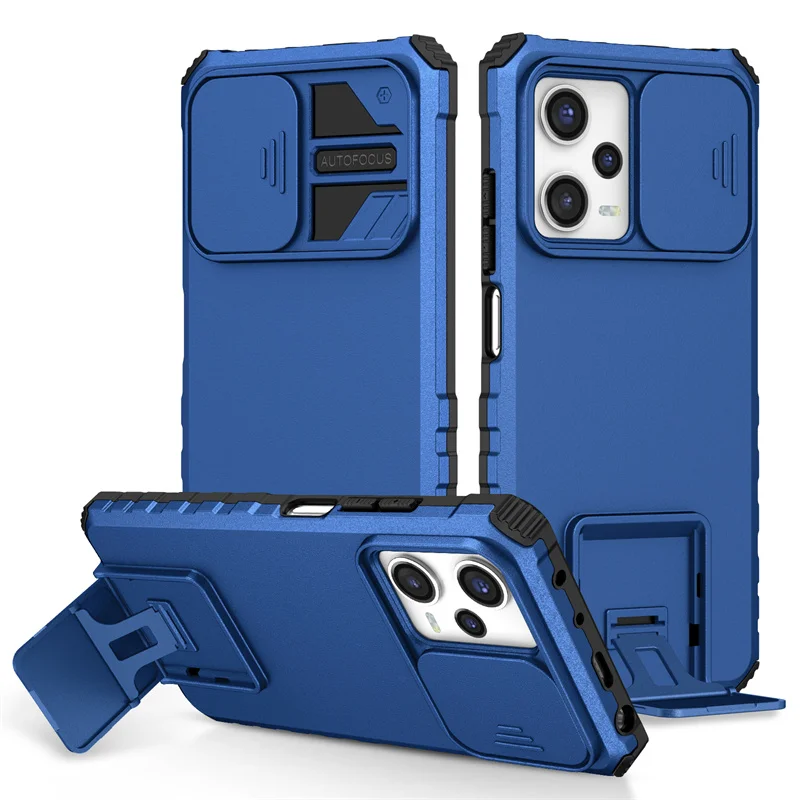 Funda Xiaomi Redmi Note 12 (5G) con Soporte Magnético - Azul
