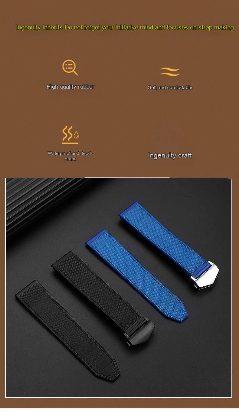 Rubber Silicone Watch Band 22mm for TAG Strap Heuer Monaco Speed Series CBL2184 CBL2183 Sports Waterproof Bracelet Watchband