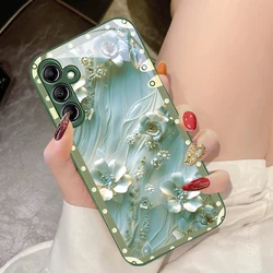 Elegant Pink Floral Glass Phone Case - Samsung A23 4G (JSCLL - BB25012115)
