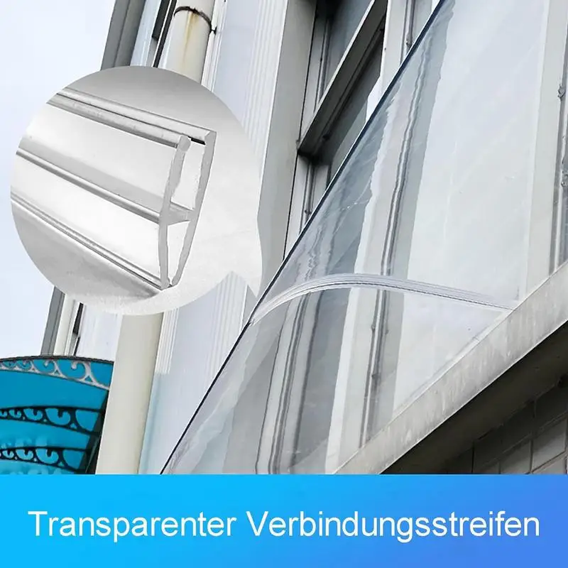 Door Window Awning PC Board Cover 40cm Outdoor Front Door Patio Sun Shelter Window Eaves Rain Cover Canopy Pergola