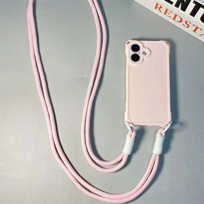 Crossbody Lanyard Strap Rope Soft Phone Case Cover