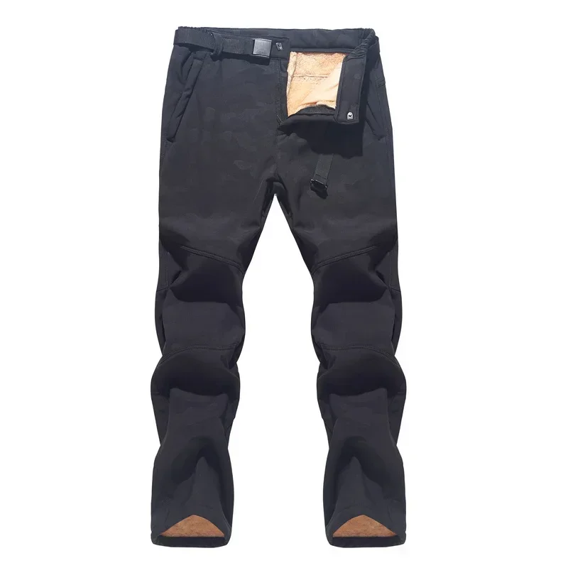 Comprar Pantalones de senderismo para hombre Pantalones impermeables a  prueba de viento Polar térmico Invierno al aire libre