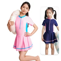 Fashion Swimwear Cute Summer Kids Girl One-piece Suits Breathable Swimming Clothes Swimsuits Summer Professional Swimming Suit 1