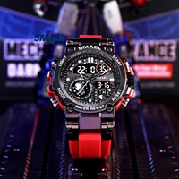 SMAEL Men's Sports Electronic Watch  8093 Tactical Digital Large dial Multi functional Alloy Dual Display Waterproof 1
