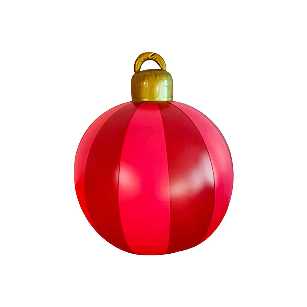 thumbnail image 1 of Globo inflable navideño de 58 cm para exteriores, decorado con PVC, bolas gigantes grandes, adornos para árboles de Navidad, juguete para fiestas navideñas, 1 of 5