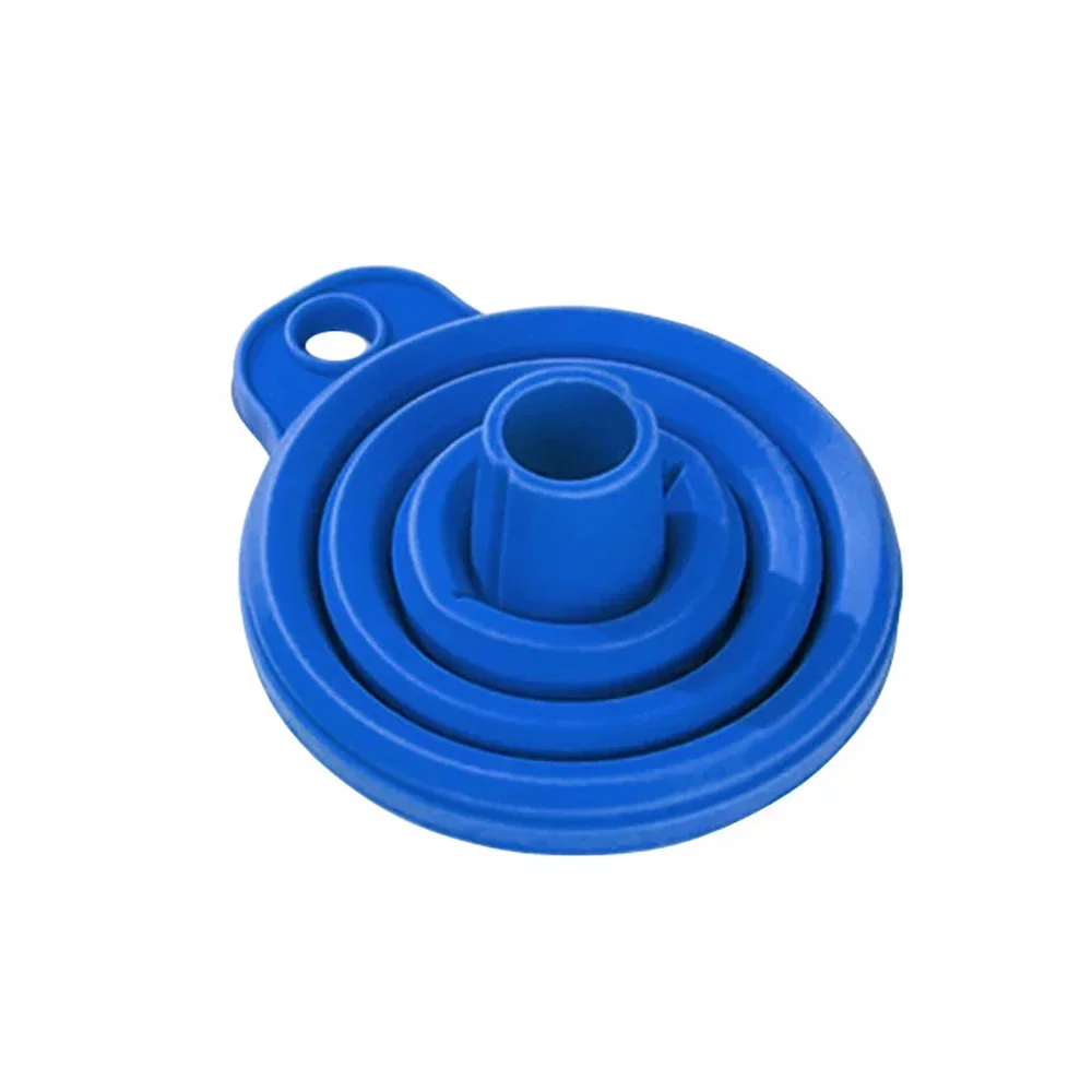Foldable Silicone Engine Oil Funnel - Portable Car & Motorcycle Accessory