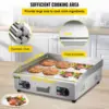 Griddle, 26" Teppanyaki Grill, 3200W Electric Flat Top Grill, Stainless Steel Electric Countertop Griddle w/Drip Hole, 50-300℃ E 5