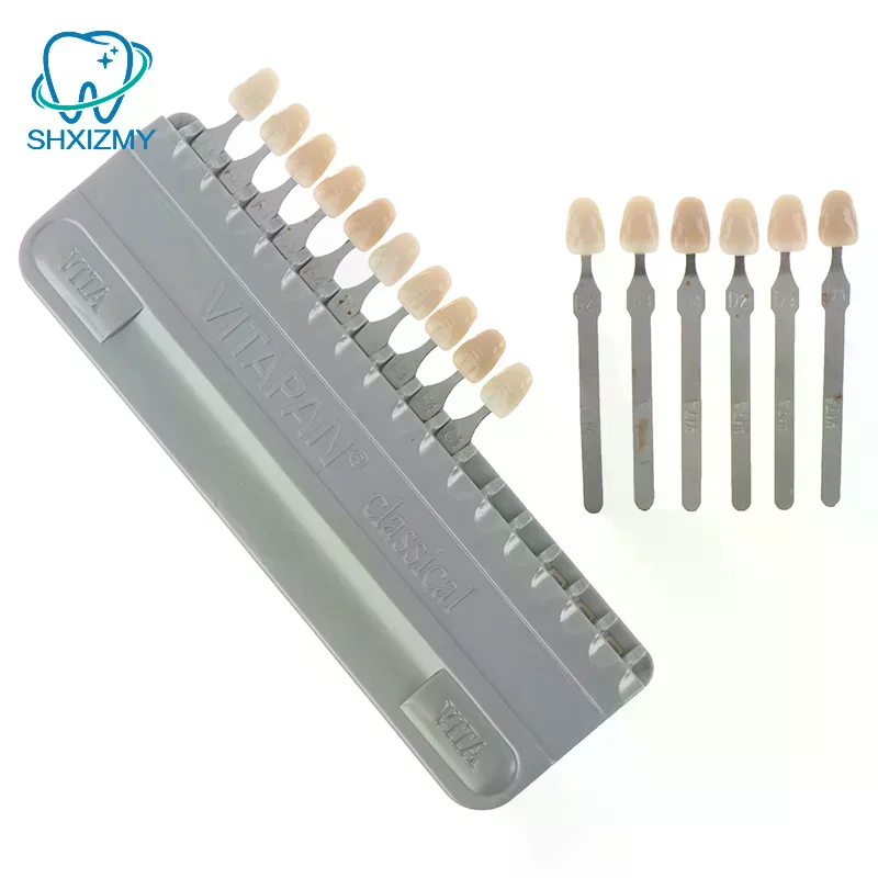 Prodotti per lo sbiancamento dei dentiGuide Materiale dentale Vita 16 colori Modello di dente Piastra colorimetrica Design a forma di dente per dispositivo di bellezza - immagine 6
