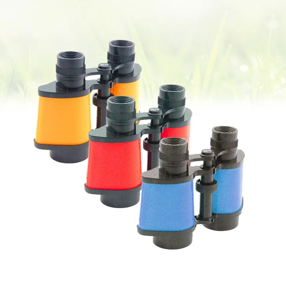 4Pcs 노란색 파란색 쌍안경 망원경 교육 과학 실험 도구 자연 관찰을 위한 경량 플라스틱