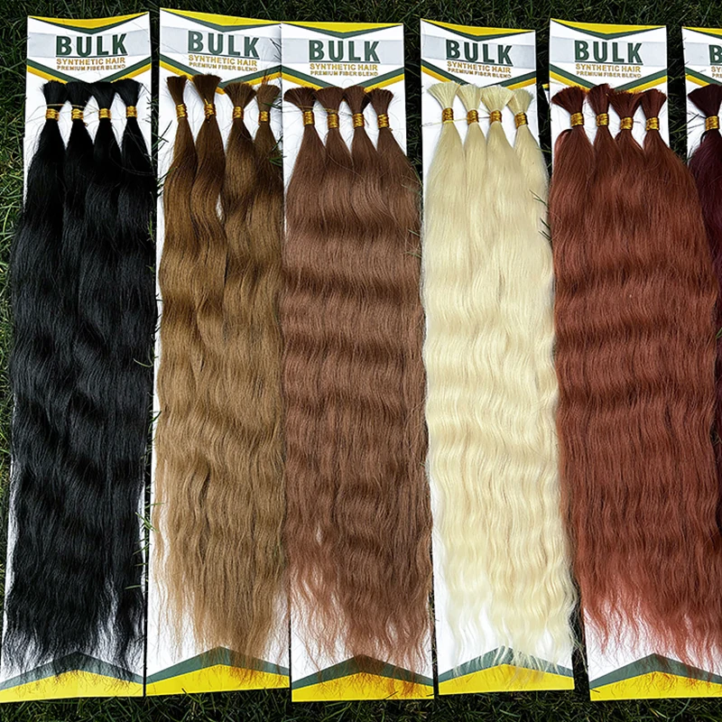 Julianna Synthetic Deep Bulk Curly Hair For Braiding Super Wave No Weft Curly Braid Hair Extensions For Box Boho Braids