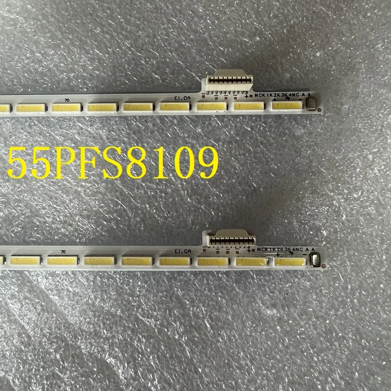 Rétro-Éclairage LED bande 76LED Pour 55PFS8159 55PFS8109/12 55PFS8109/60 TPGE-550SM0-R1 TPT550J1-HJ06
