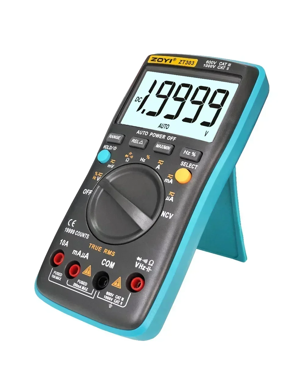 트루 RMS 멀티 ZOYI ZT303 디지털 멀티미터 19999 카운트 사용자 친화적인 AC/DC 전압 전류 테스트 도구