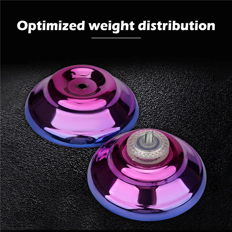 Yoyo Alloy Metal Flashing Children's Toys Outdoor Accessories for Kids and Beginners yoyo ball