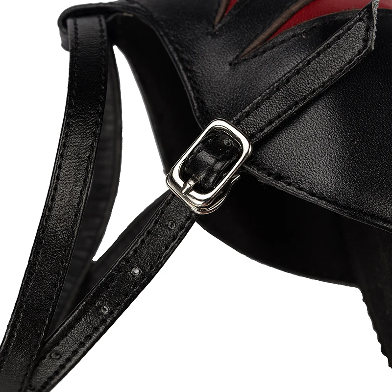 Customsize Latin Dance Shoes Ladies Female Tango Ballroom Modern Dancing Shoes Girls Practice Competition Black Red Wholesale 6