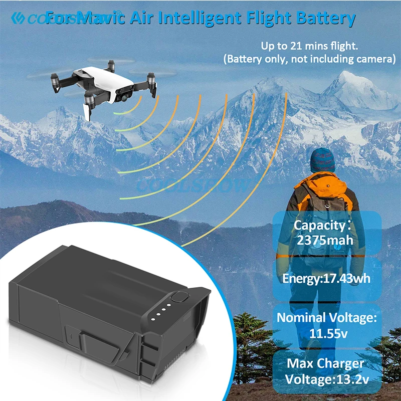 Batterie Drone 1 ou 2 Batteries Haute Capacité Compatible DJI
