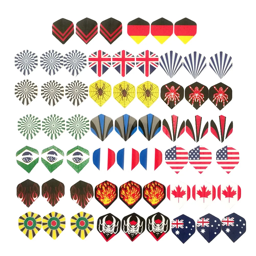 

60pcs Standard Dart Tail Wings Professional Dart Accessories Outdoor and Indoor Sports Supplies for Adults Men Women