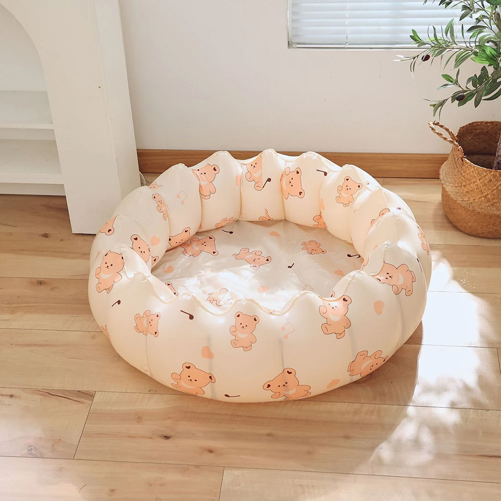 Inflatable Swimming Pool Paddling Pools Anti Slip Kids Inflatable Pool PVC Bath Swimming Ring Portable for Summer Water Party