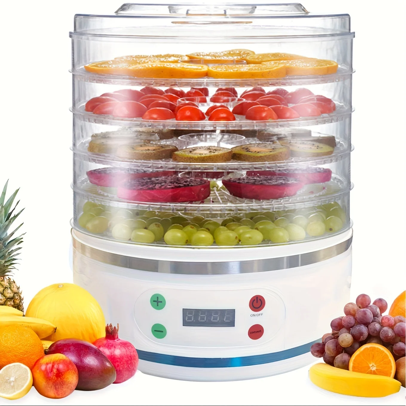 multi food control temperature drying mutfak robotları Dehydrators Intelligent Vegetable Intelligent touch control 4