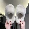 Girls Slippers Open Toe Children Furry Floor Shoes Solid Color Warm Indoor Home Cotton Slippers Soft Sole Anti Slip Kids Shoes 2