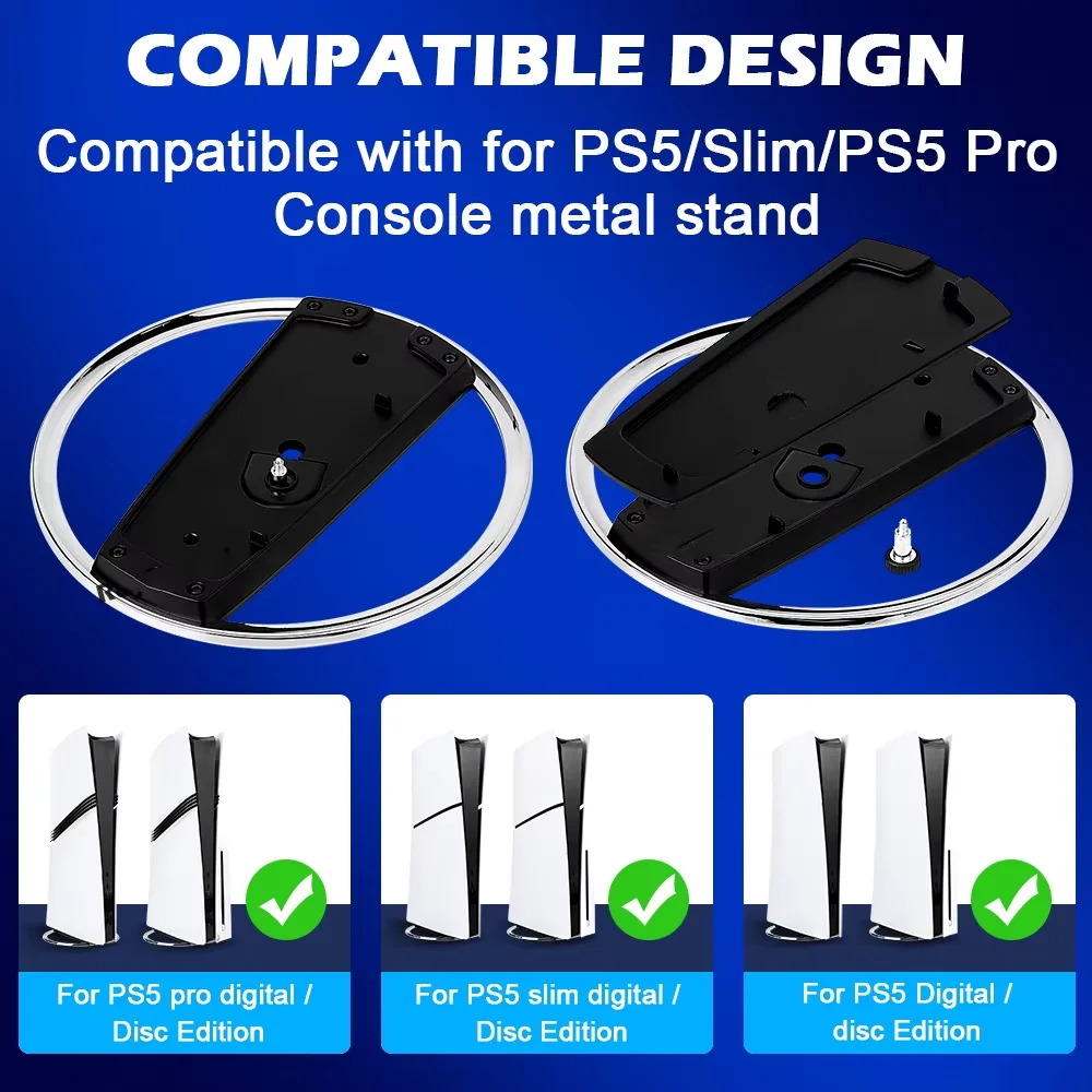Metal Stand For PS5 Anti-Slip Cooling