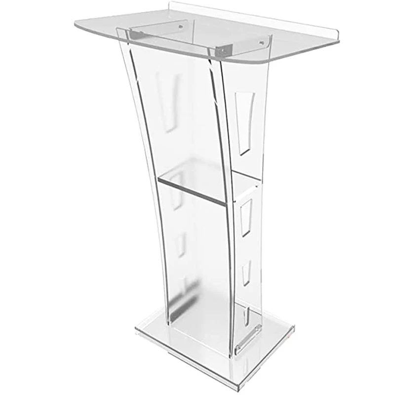 Acrylic Podium Plexiglass Pulpit School Church Lectern Modern Clear