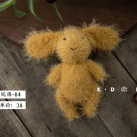 Newborn Photography Props Bunny Doll Knitted Mohair Cartoon Rabbit Doll Toy Fotografia Accessories Studio Shooting Photo Props 5