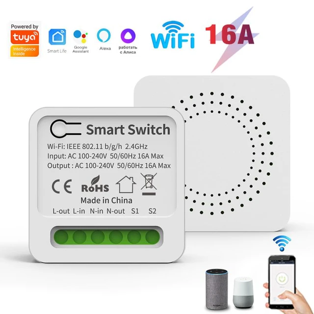 Buy Wholesale China Smart Switch Wifi Remote Control Switches,wifi Circuit  Breaker,smart Circuit Breaker,tuya Switch & Smart Switch at USD 2