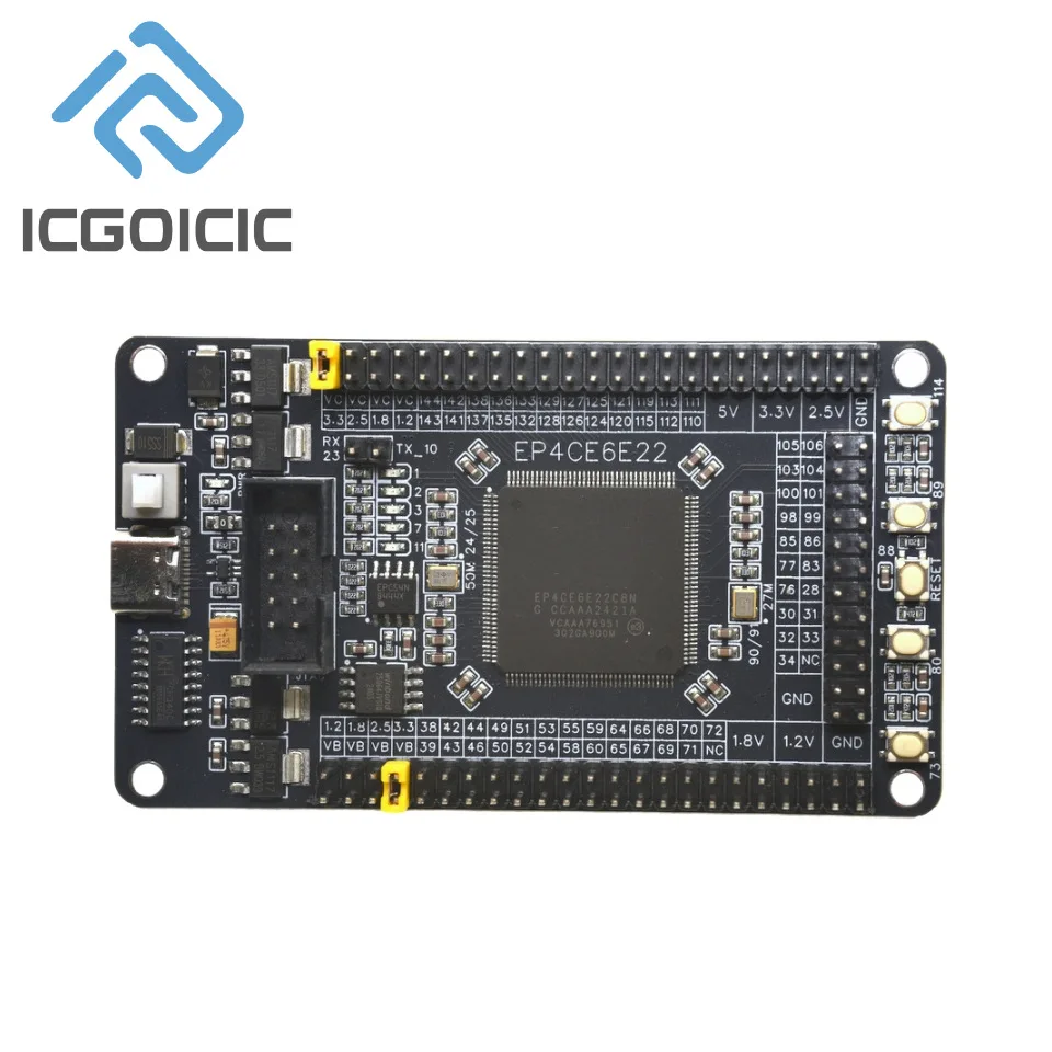 Placa de desarrollo FPGA EP4CE6E22C8N: módulo de sistema central Altera ...