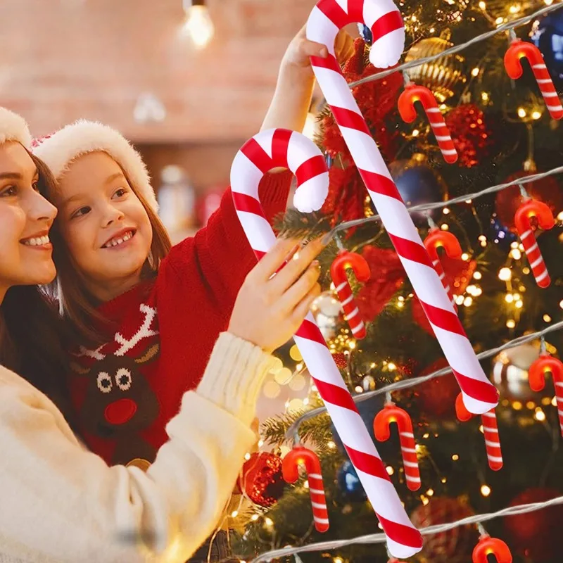 Рождественские надувные трости, новые цветные воздушные шары в уличном стиле для рождественских украшений и торжеств