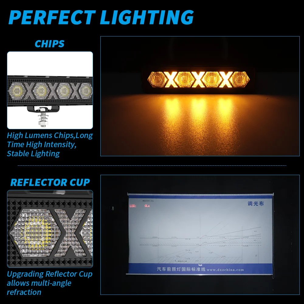 6Inch Work Fog Light Long Range Auxiliary Auto Fog Light Led Light Bar for Moto