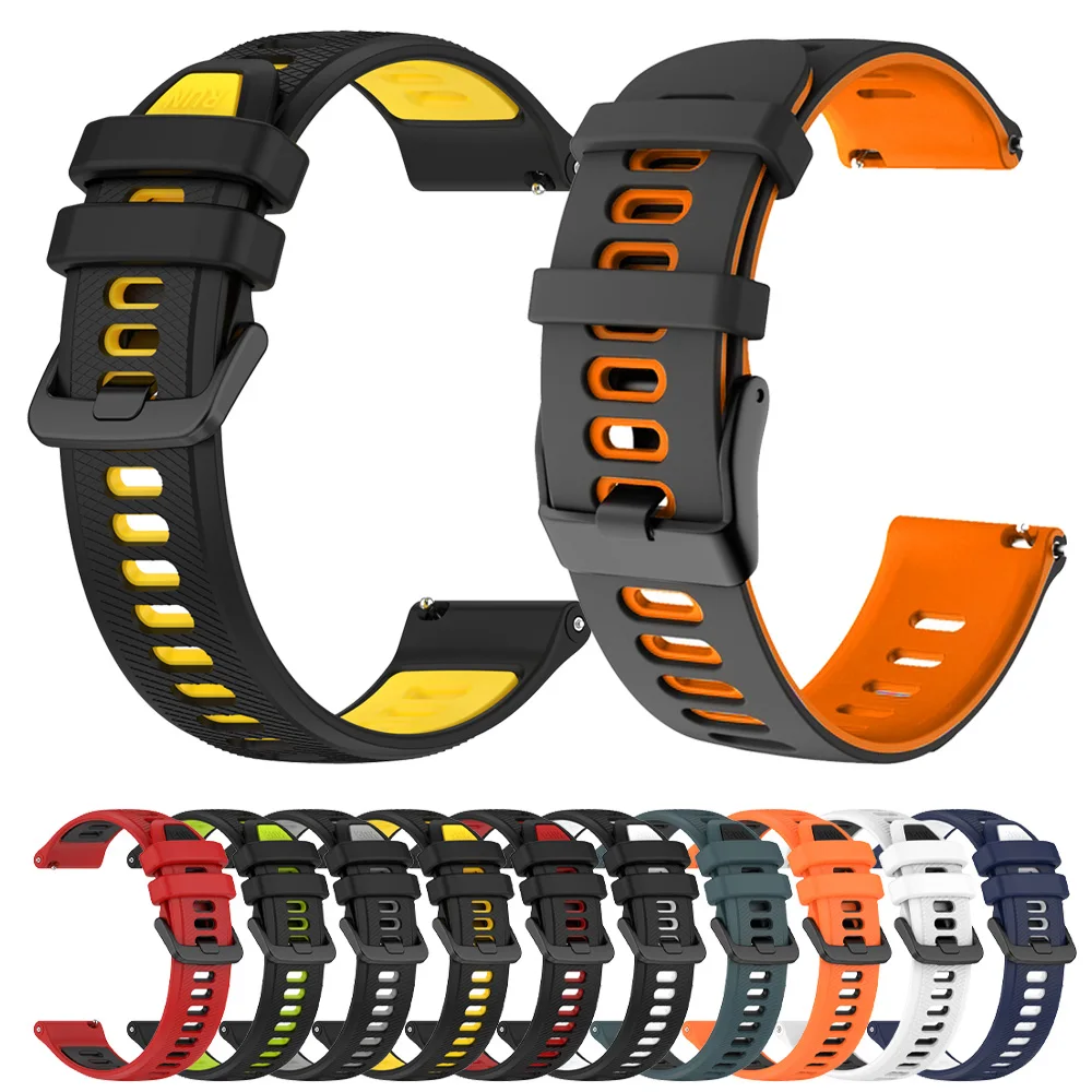 Enhanced Sport Silicone Watch Band Strap – 22mm Wristband Bracelet