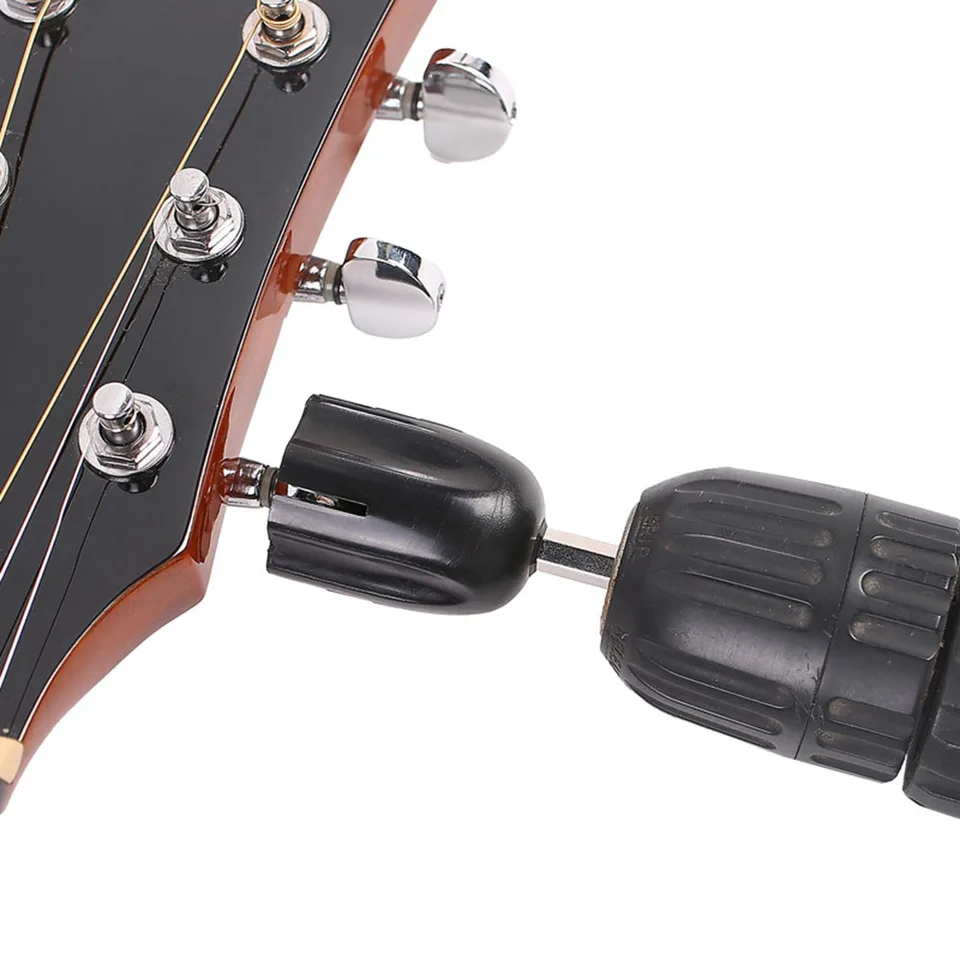 Mécaniques Pour Guitare Folk - 6 Clés D'accordage Ouvertes Argentées, Remplacement Durable