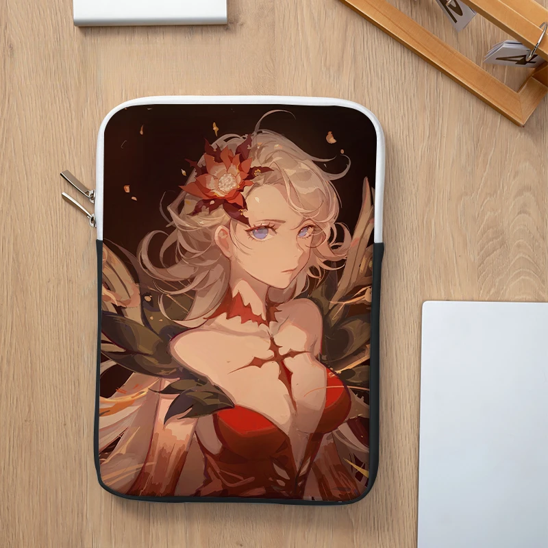 Anime Personalizado Bolsa Genshin Impacto hu Tao Design Bolsa para Portátil Case para Ipad Acer Dell Bonito Menina à Prova de Choque 13 15.6 Bolsa - Imagem 5