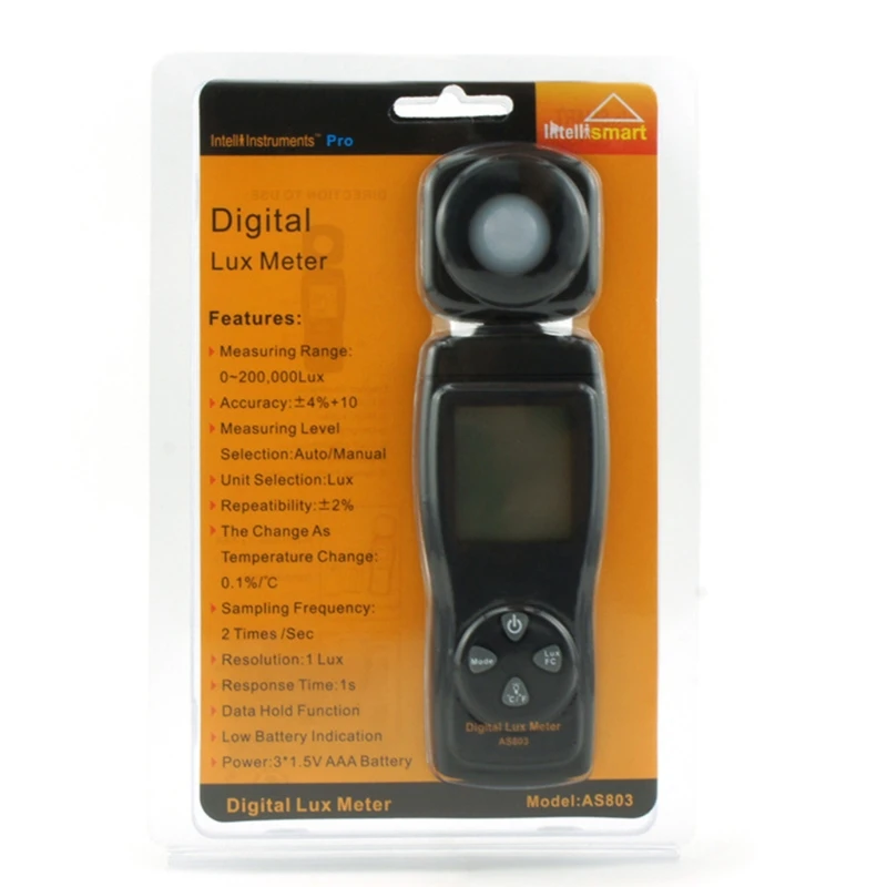 Bright Tester for Photography Plant 0-200,000 for Lux Measuring for LED Lights Indoor Outdoor Light Tester 4