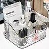 Water Ripple Cosmetics Storage Box Trapezoidal Open Makeup Brush Lipstick Eye Shadow Multi-Grid Storage Box 1
