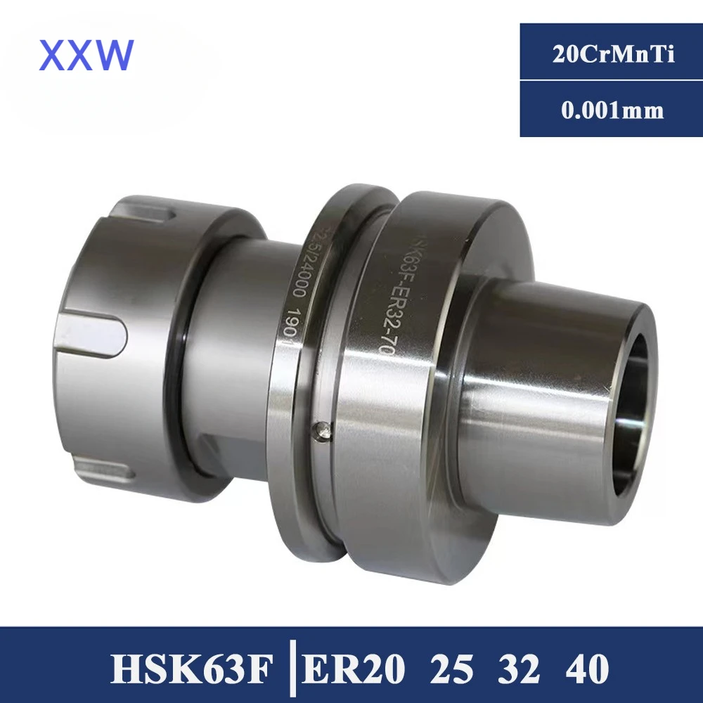 

XXW HSK63F Tool Holder HSK63F ER20 ER25 ER32 ER40 Tool Holder HSK 63F ER Engraving Woodworking Machine HSK63F Toolholder
