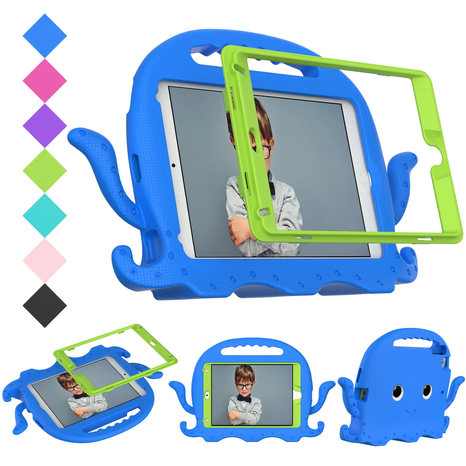 Octopuses EVA Kids Shockproof Tablet Cover