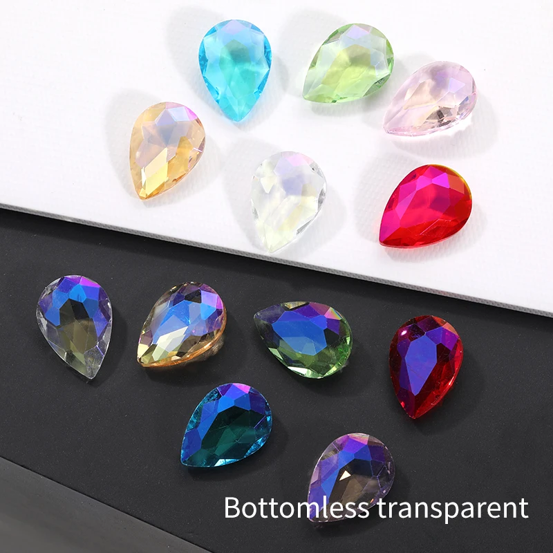 Crystal Clear Rhinestone Point Back Glass Stones Decorative Beads