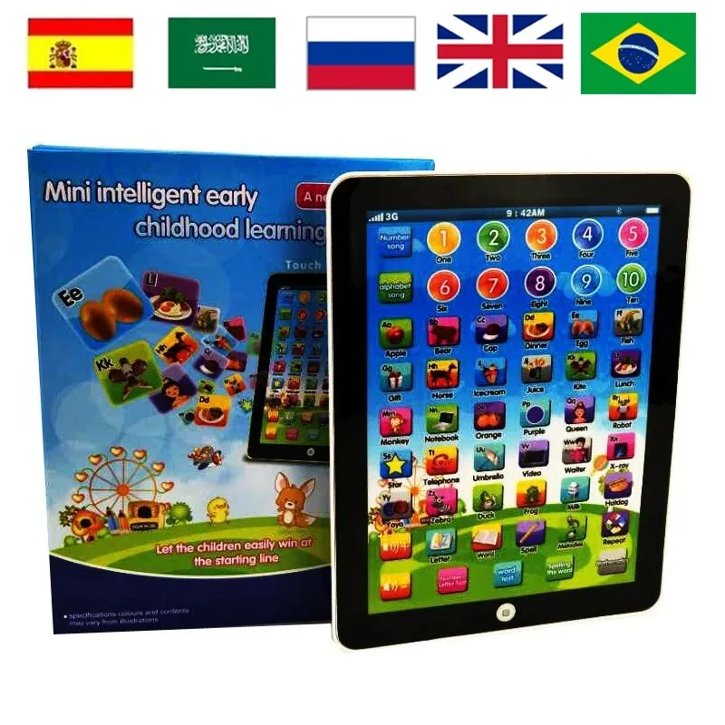 Simulation Mini Tablet Laptop Early Education Machine Gift For Children Educational Toy Early LearningTablet Kids Learning Pad 3