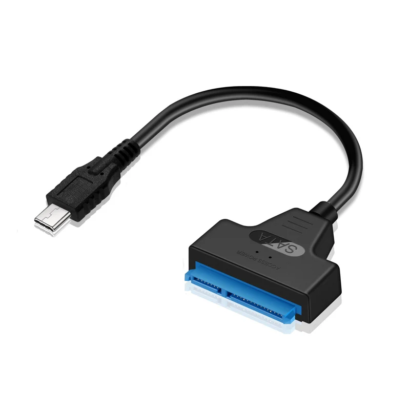 

USB 3.1 Type C SATA кабель-конвертер штекер на 2,5 дюйма HDD/SSD-накопитель, проводной адаптер, конвертер для смартфонов Android