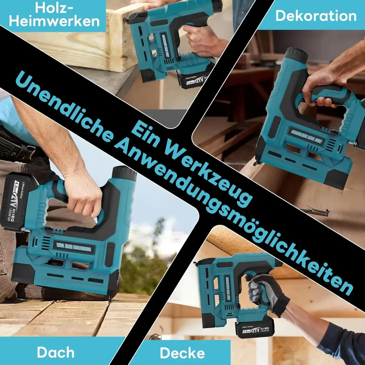 마키타 18V 배터리용 무선 브래드 네일러 깊이 조절 게이지 전동 네일건 스테이플건 네일러