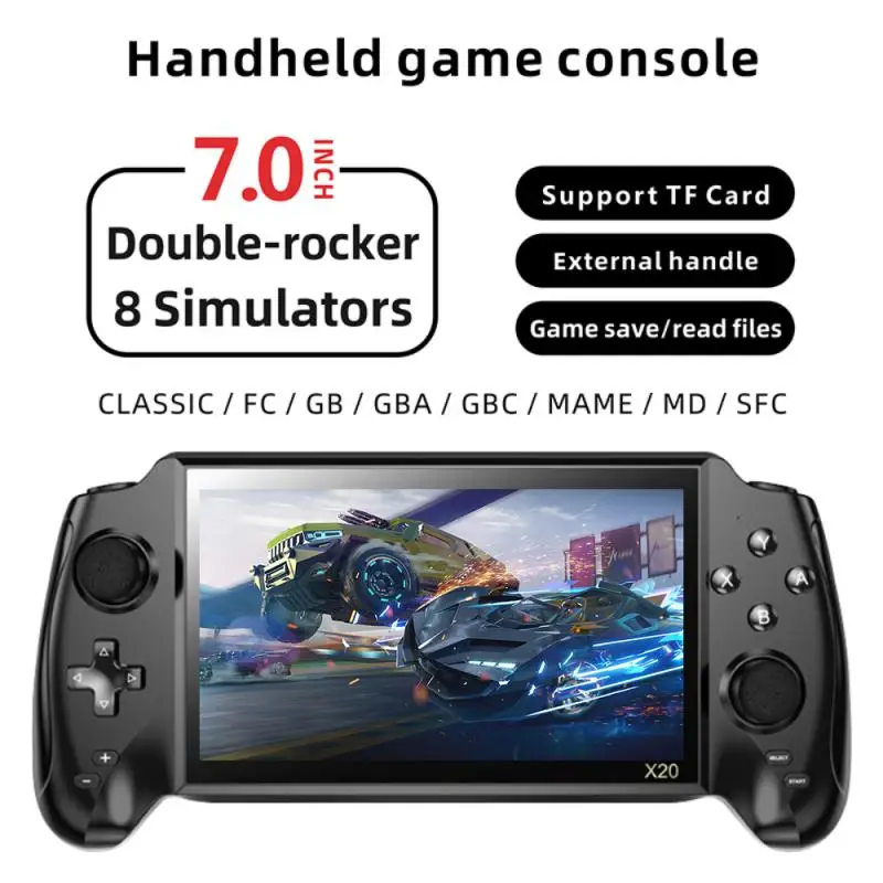 

Game Console Two-player Game Large Screen 5.5 Inch 8 Simulators Support For Downloading Games Handheld